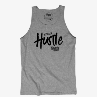 Gray Always Hustle Unisex Tank Top | Palestinian Hustle | Spread Love, Help Others & Always Hustle