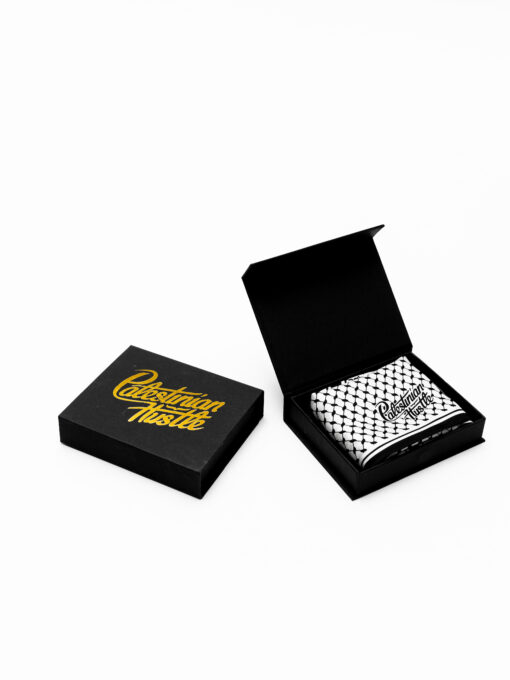 Black & Red Keffiyeh pocket square & Women’s accessory - Image 3