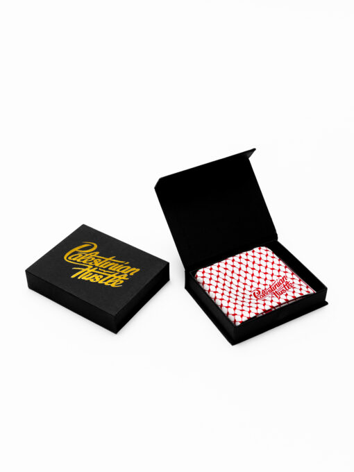 Black & Red Keffiyeh pocket square & Women’s accessory - Image 5