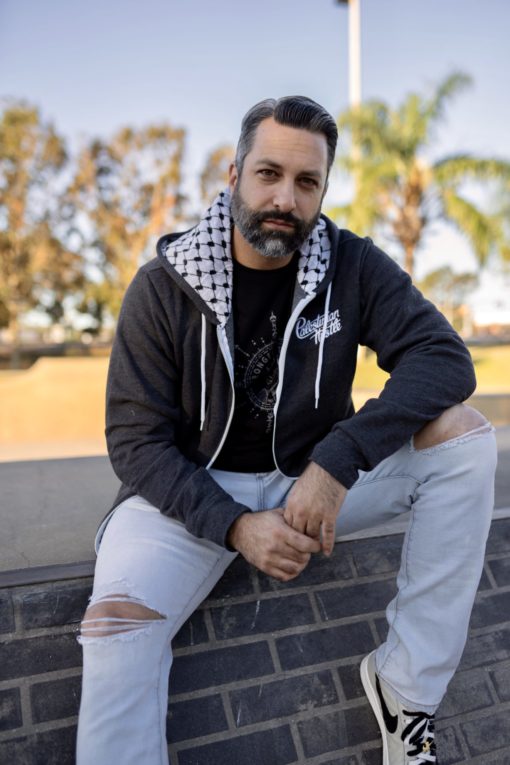 Palestinian keffiyeh hoodie