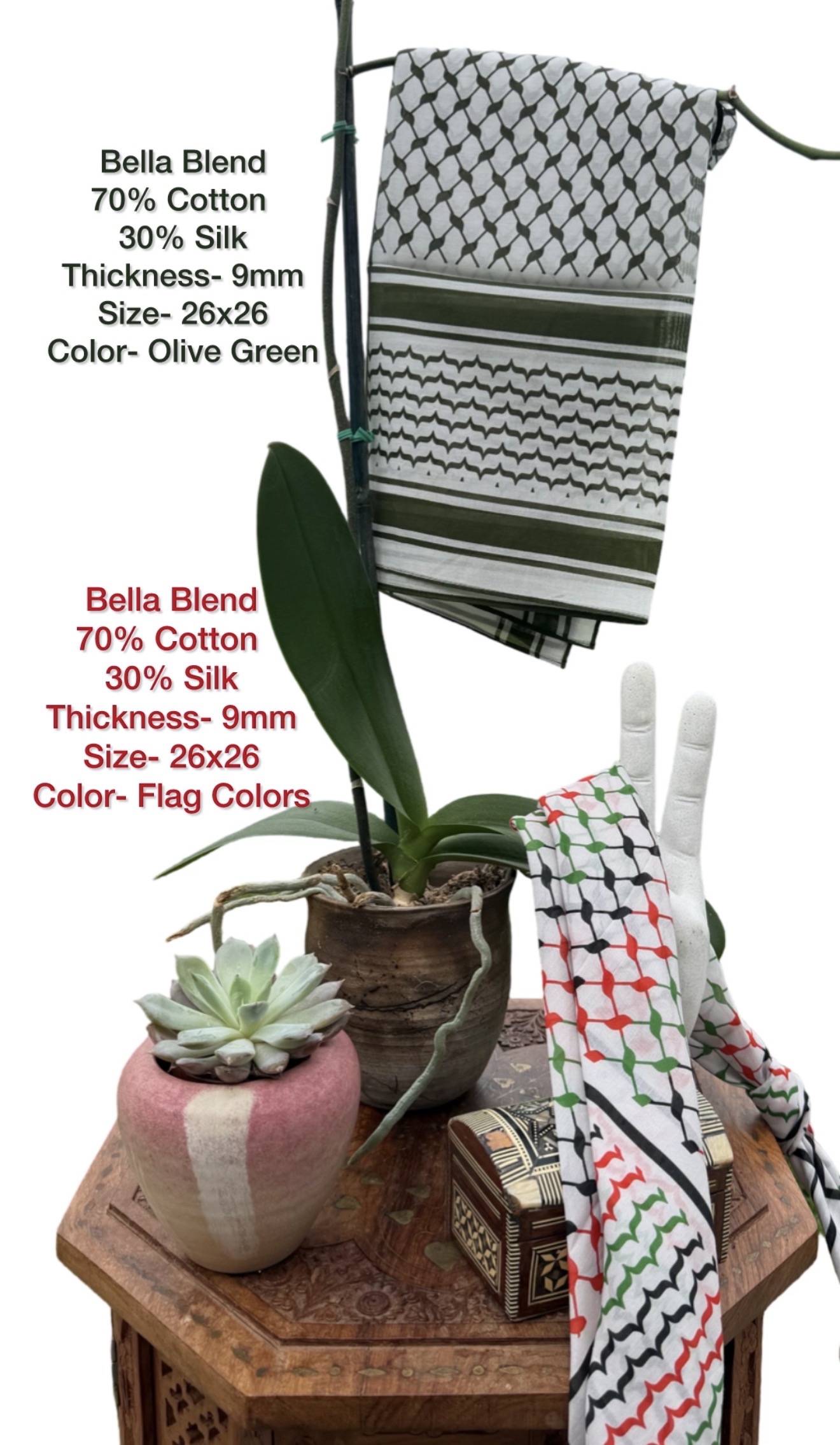 Bella Blend Keffiyeh Bandana - Image 4